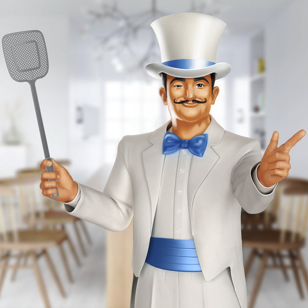 MR.SIGA Heavy Duty Long Handle Fly Swatter keeps the mosquitoes away