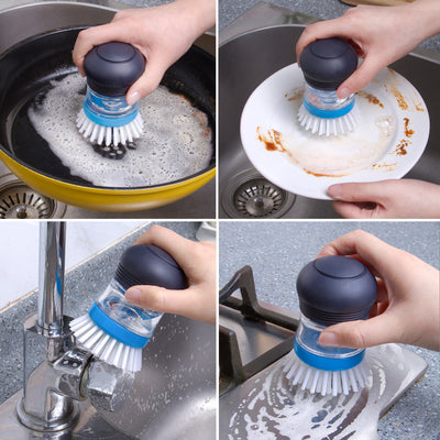MR.SIGA Soap Dispensing Palm Brush: A Kitchen Essential for Effortless Cleaning