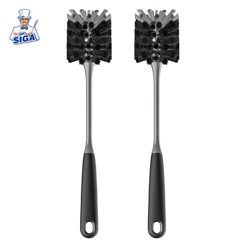Kitchen cleaning products-MR.SIGA Long Handle Bottle Brush, Flexible Scrub Brush for Bottles, Glasswares