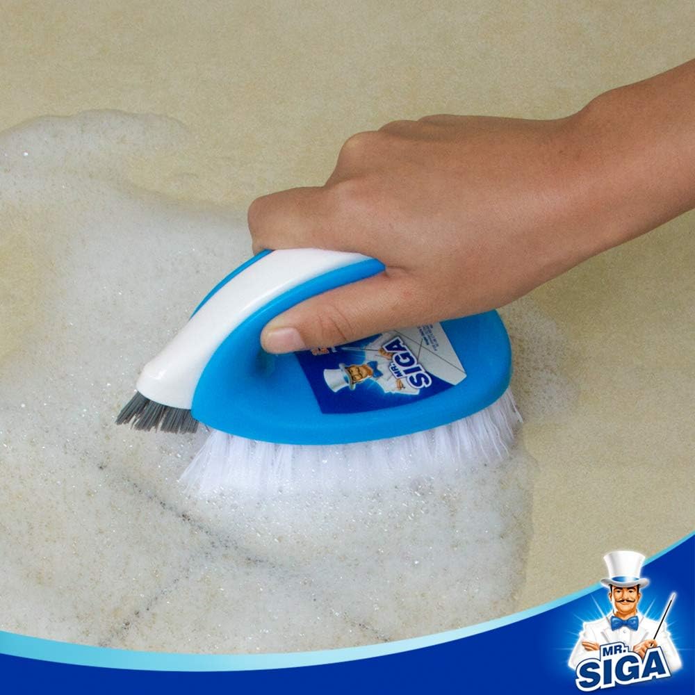 MR.SIGA Scrub Brush,2 in 1, Pack of 2