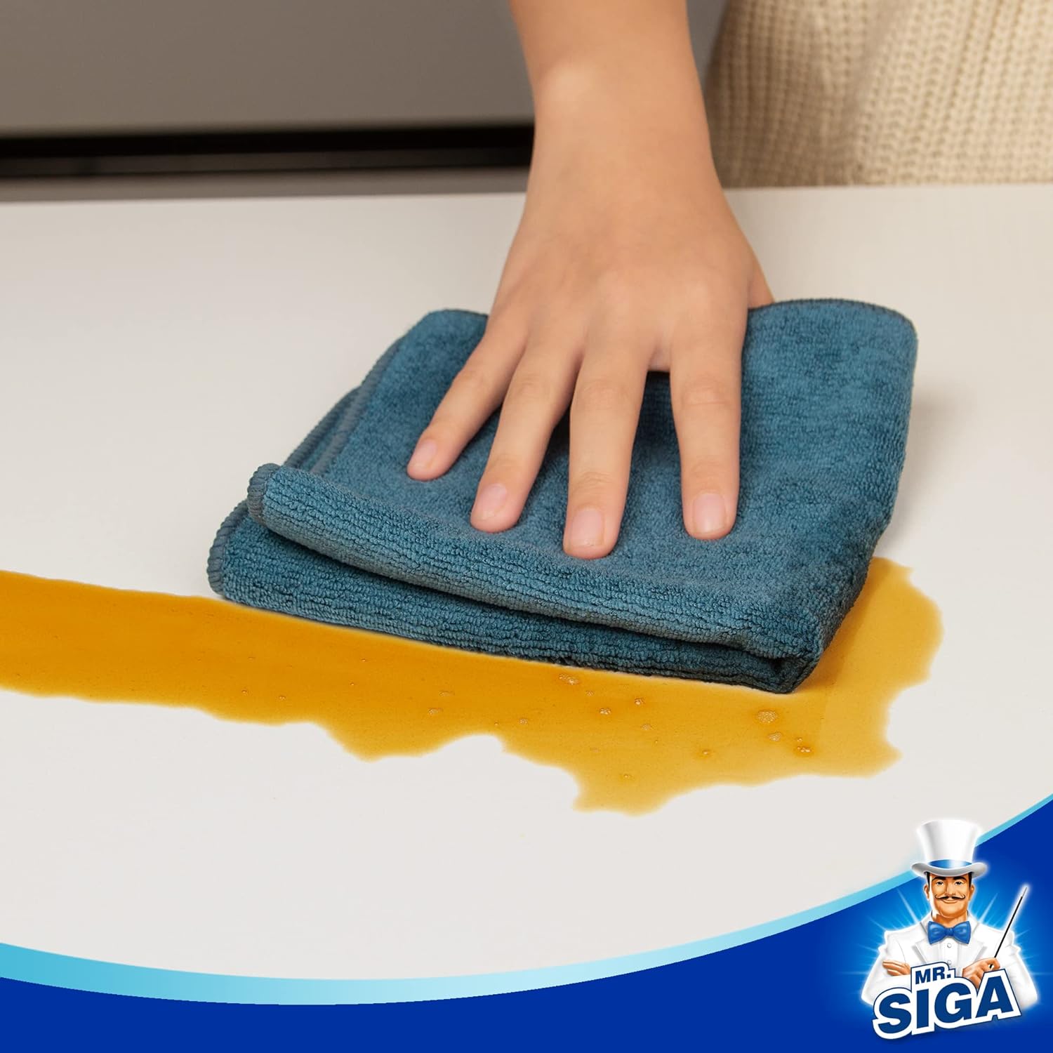 MR.SIGA Microfiber Cleaning Cloth, Pack of 12, Size: 15.7" x 15.7"