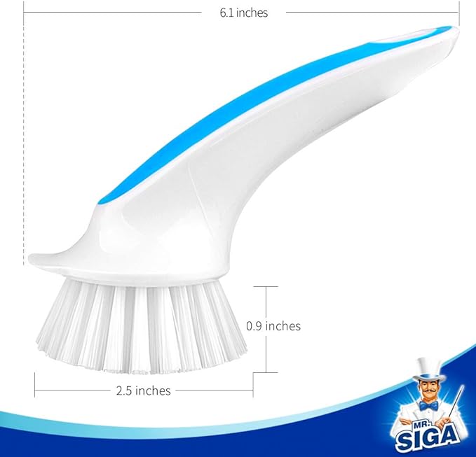 MR.SIGA Pot and Pan Cleaning Brush - Pack of 2