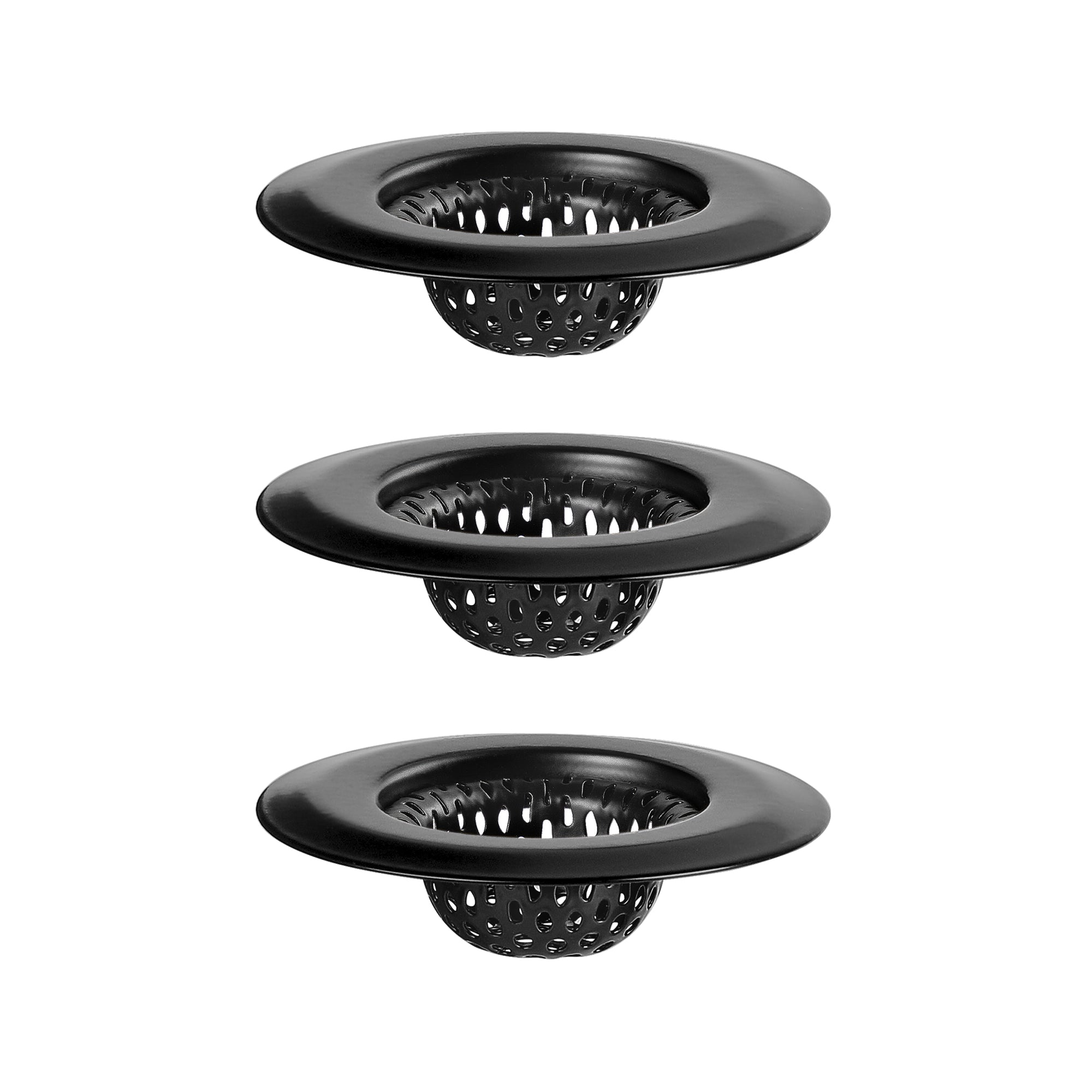MR.SIGA Bathroom Sink Strainer,black, pack of 3