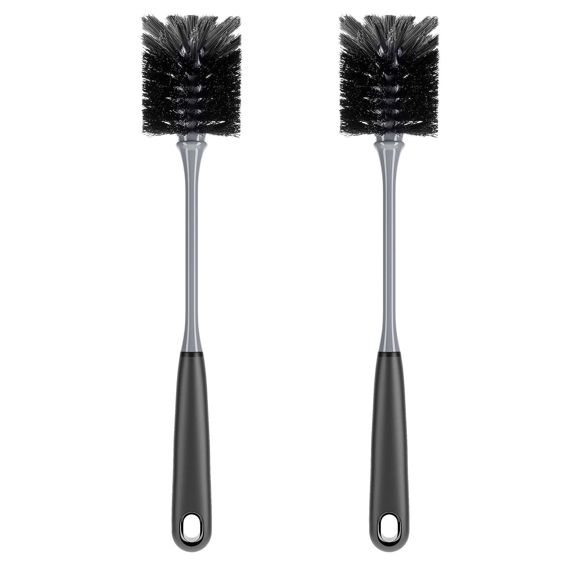 MR.SIGA Flaschenbürste mit langem Griff, flexible Scheuerbürste für Flaschen, Glaswaren, 2er-Pack