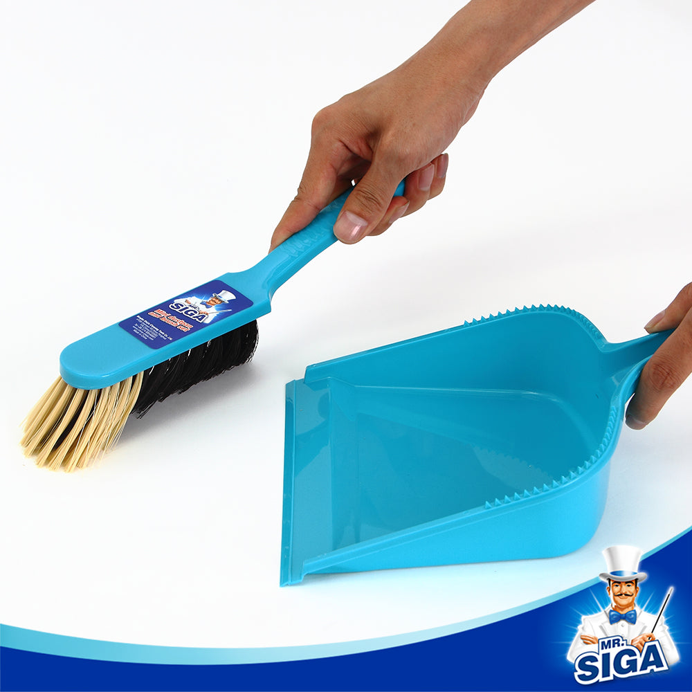 MR. SIGA Dustpan and Brush Set, Pack of 2