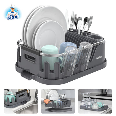 Say Goodbye to a Messy Kitchen: MR.SIGA Multi-Functional Dish Drying Rack to the Rescue!