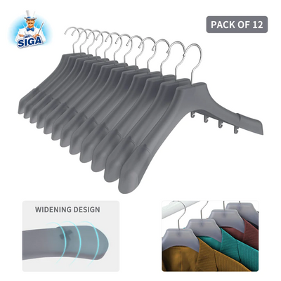 Upgrade Your Closet Space with MR.SIGA Plastic Extra Wide Suit Hangers