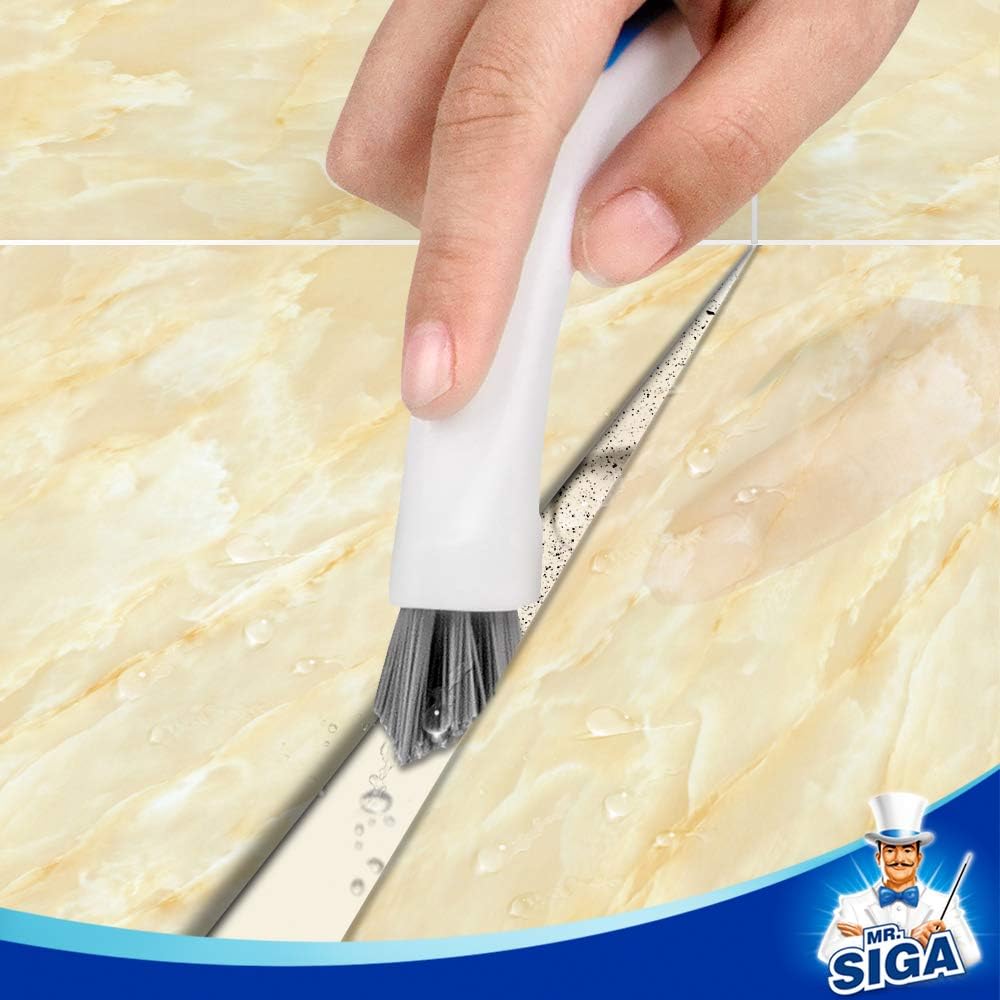 MR.SIGA Scrub Brush,2 in 1, Pack of 2
