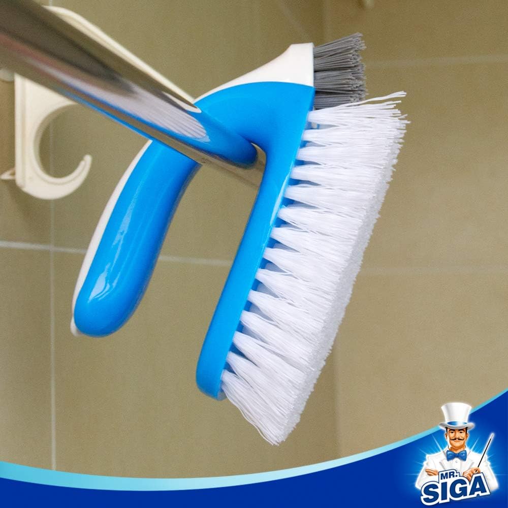 MR.SIGA Scrub Brush,2 in 1, Pack of 2