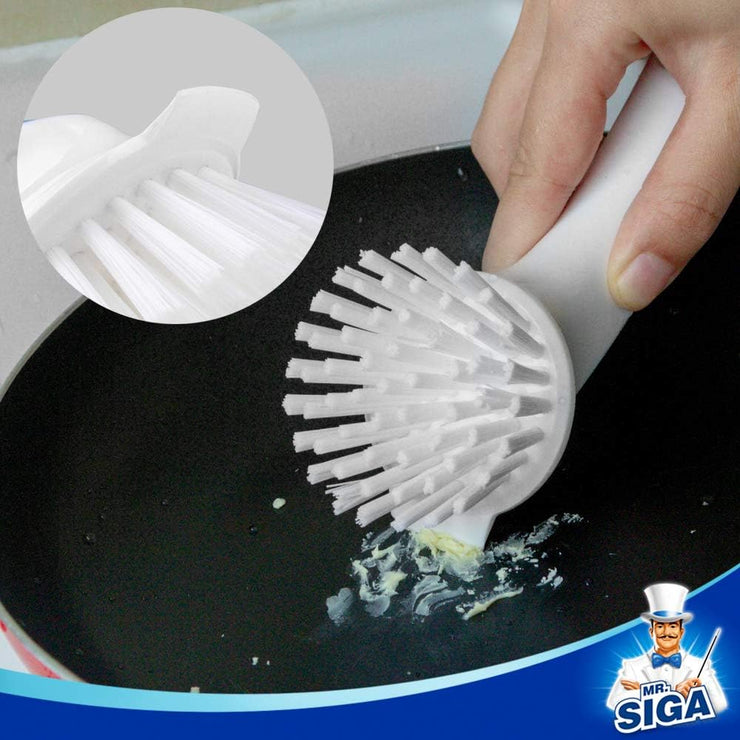 MR.SIGA Pot and Pan Cleaning Brush - Pack of 2