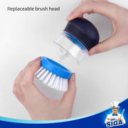 MR.SIGA Soap Dispensing Palm Brush Refill, Pack of 4