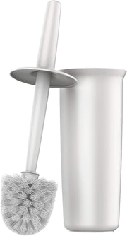 MR.SIGA Toilet Bowl Brush and Holder for Bathroom, White, 1 Pack