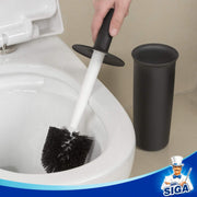 MR.SIGA Toilet Bowl Brush and Holder for Bathroom, Black, 2 Pack