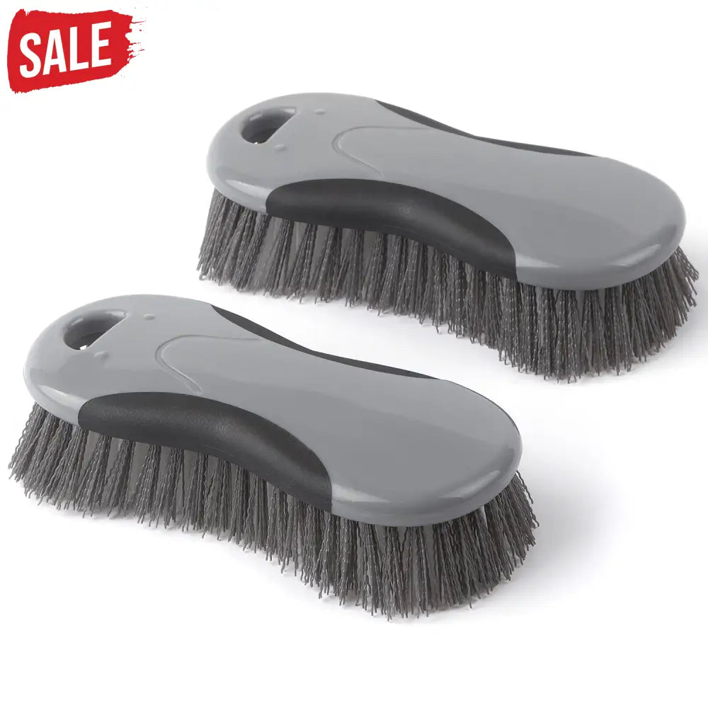 MR.SIGA Multi-Purpose Heavy Duty Scrub Brush - Pack of 2
