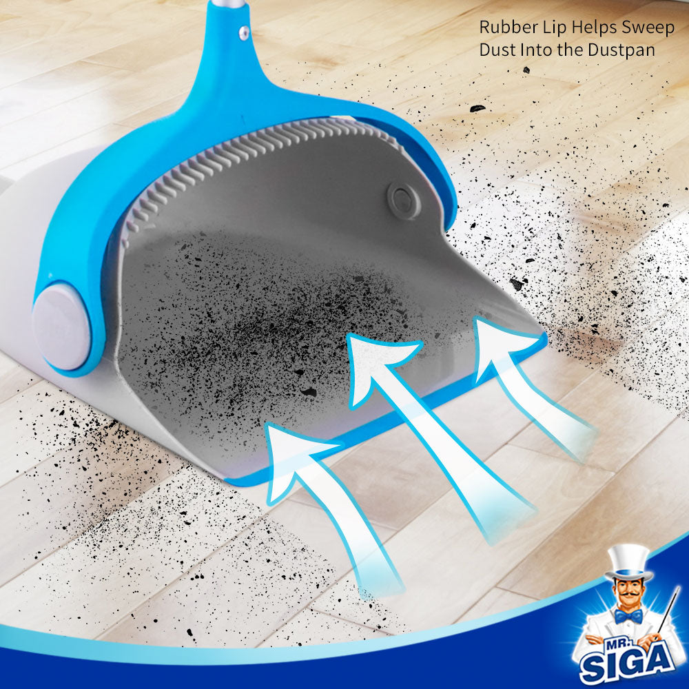 Mr.siga Upright Lobby Broom & Dustpan set