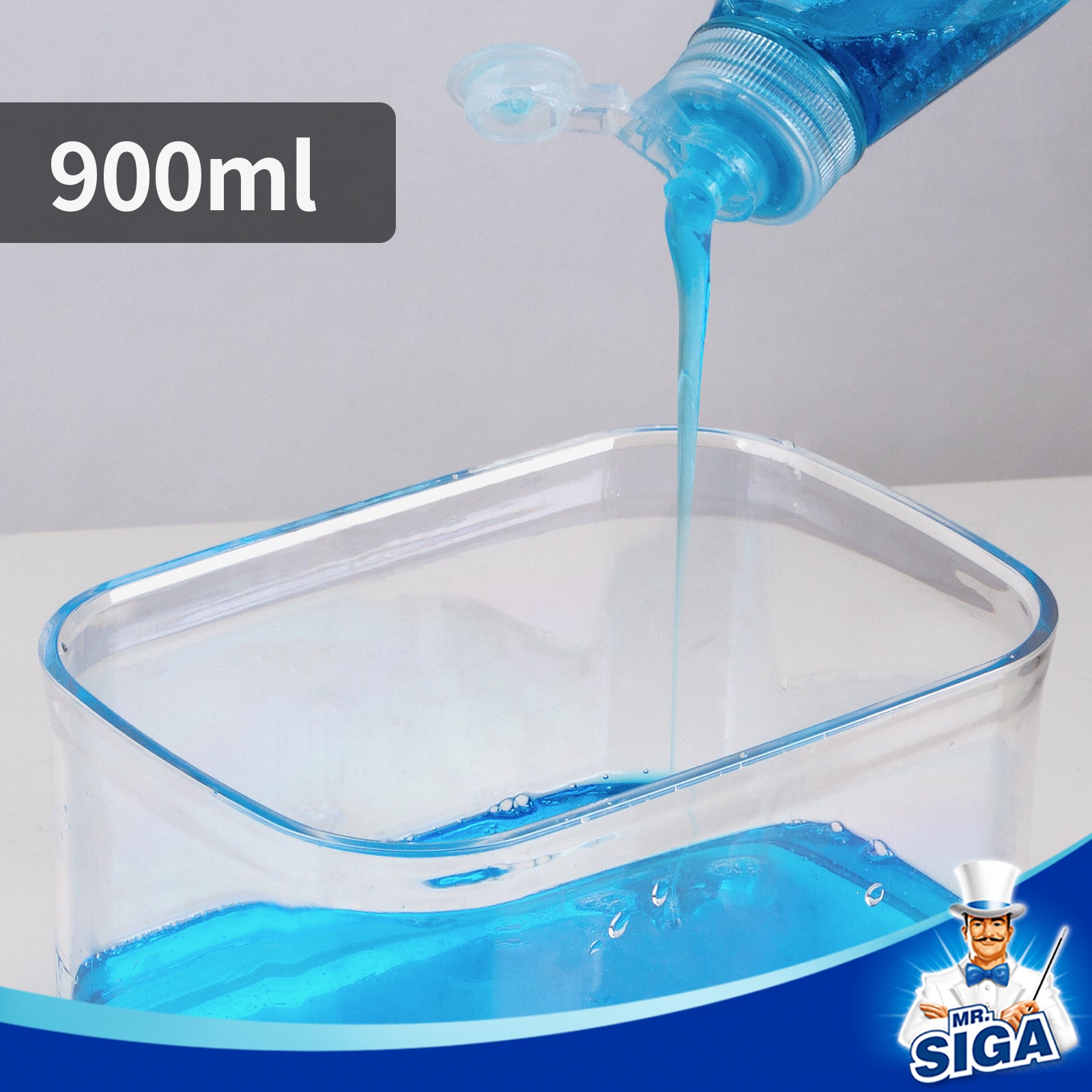 MR.SIGA Dish Soap Dispenser with Sponge Holder and Scrub Sponge Set