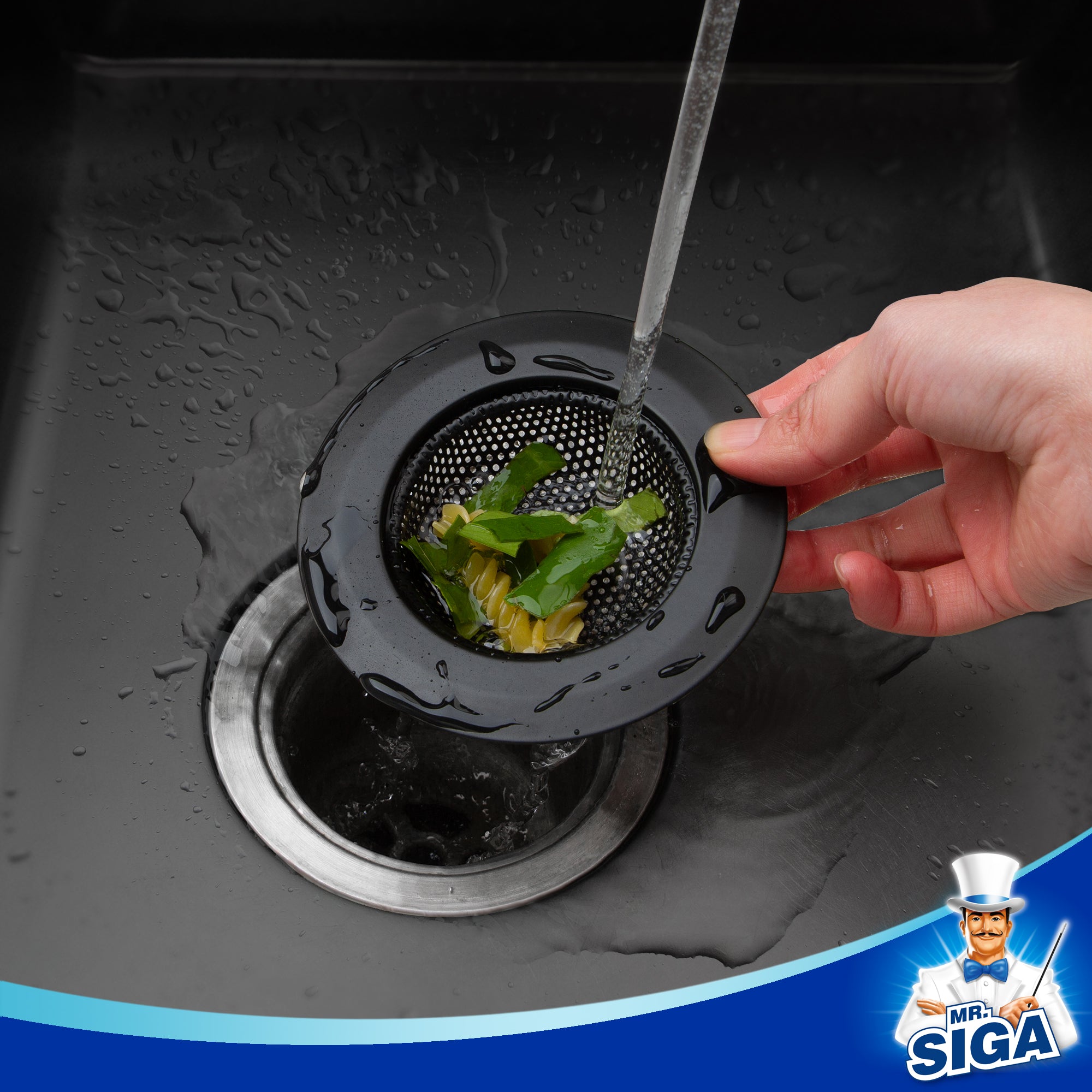 MR.SIGA Bathroom Sink Strainer, Utility, Slop, Bathtub Lavatory Sink Drain Strainer Hair Catcher, Stainless Steel Shower Drain Strainer, 3 Pack