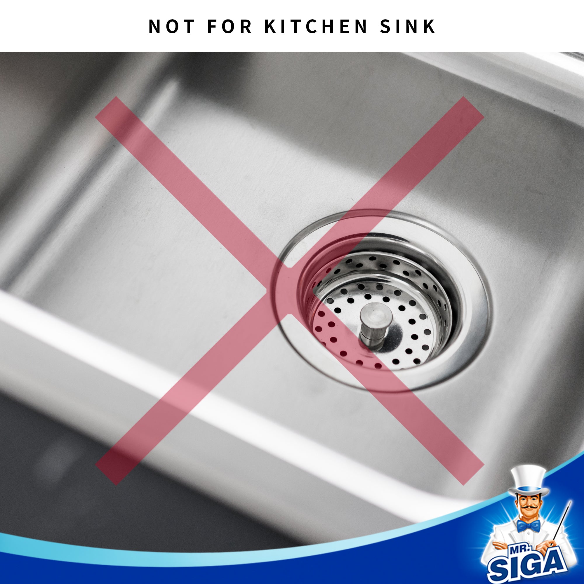 MR.SIGA Bathroom Sink Strainer，black, pack of 3