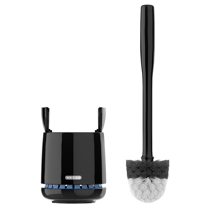 MR.SIGA Toilet Bowl Brush and Holder, with Solid Handle and Durable Bristles