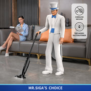 MR.SIGA Lightweight Cordless Vacuum Cleaner, for Hard Floors Dry Cleaning and Pet Hair, LED Headlights, HEPA Filter