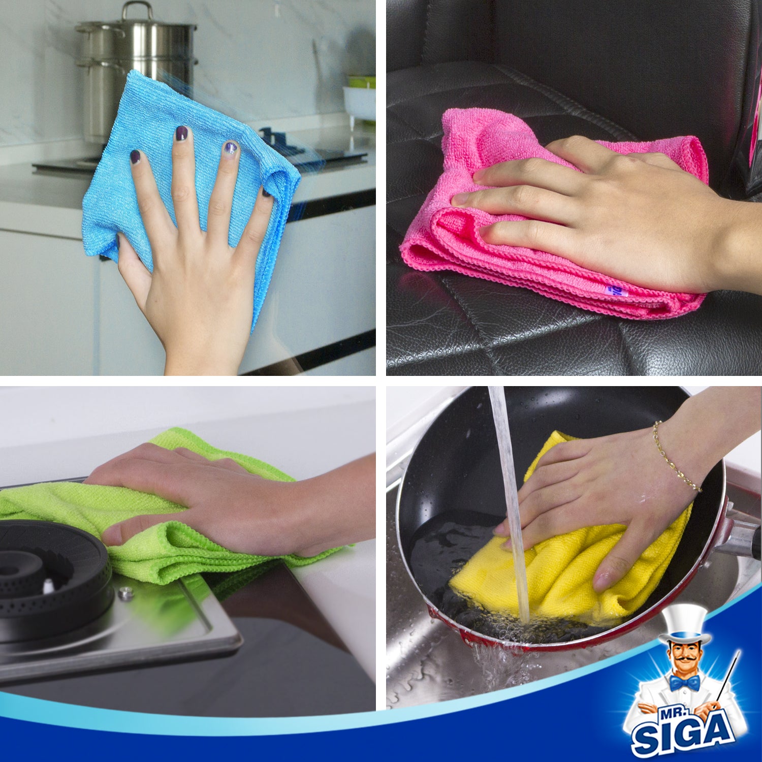 Microfiber Cleaning Cloth,Pack of 12