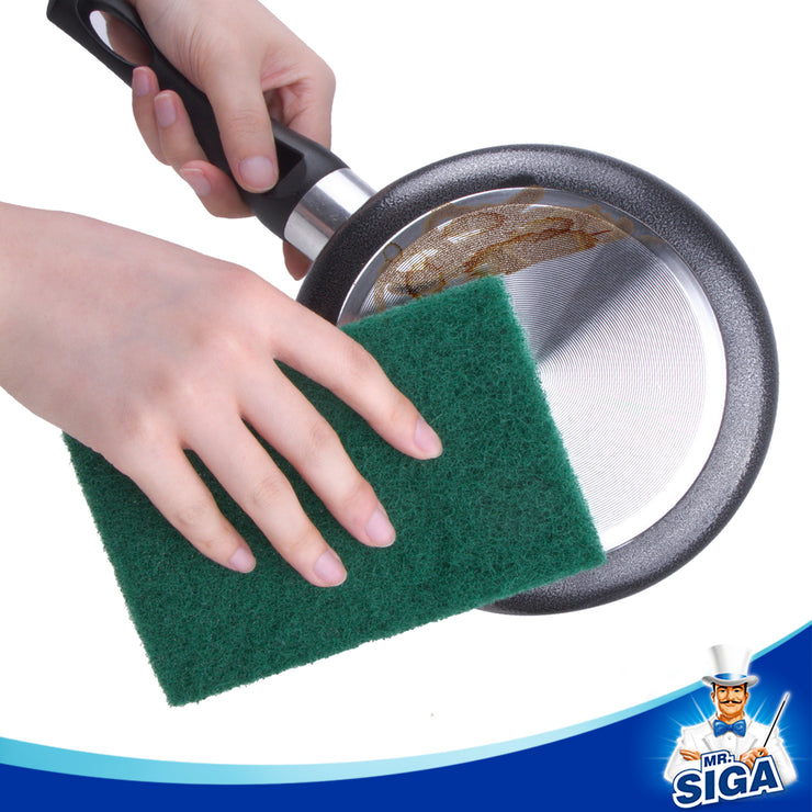 MR.SIGA Heavy Duty Scouring Pads, Household Scrubber for Kitchen, Sink, Dish, Pack of 24
