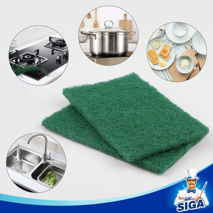 MR.SIGA Heavy Duty Scouring Pads, Household Scrubber for Kitchen, Sink, Dish, Pack of 24