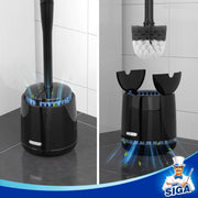 MR.SIGA Toilet Bowl Brush and Holder, with Solid Handle and Durable Bristles