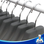 MR.SIGA Plastic Extra Wide Suit Hangers, Pack of 12