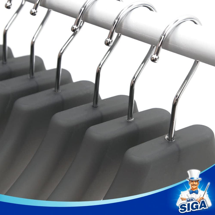 MR.SIGA Plastic Extra Wide Suit Hangers, Pack of 12