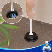MR.SIGA Toilet Plunger and Bowl Brush Combo for Bathroom Cleaning, White