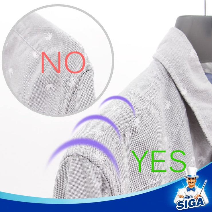 MR.SIGA Plastic Extra Wide Suit Hangers, Pack of 12