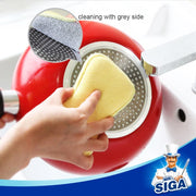 MR.SIGA Dual Action Scrubbing Sponge, Pack of 6