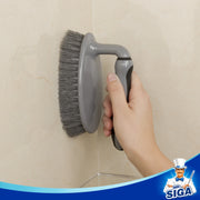 MR.SIGA Heavy Duty Scrub Brush with Comfortable Grip, for Bathroom, Shower, Sink, Floor, Pack of 2