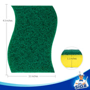 MR.SIGA Heavy Duty Scrub Sponge, Pack of 12