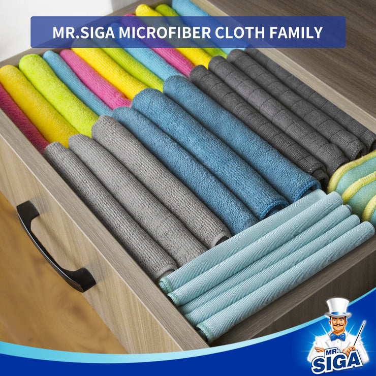 MR.SIGA Microfiber Cleaning Cloth, Pack of 24