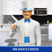 MR.SIGA Multi-Purpose Silicon Squeegee for Window, Glass, Shower Door, Car Windshield, Includes Suction Hook