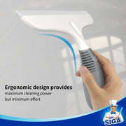 MR.SIGA Multi-Purpose Silicon Squeegee for Window, Glass, Shower Door, Car Windshield, Includes Suction Hook