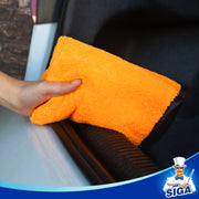 MR.SIGA Professional Premium Microfiber Towels for Household Cleaning, Dual-Sided Car Washing,Pack of 6