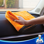 MR.SIGA Professional Premium Microfiber Towels for Household Cleaning, Dual-Sided Car Washing,Pack of 6