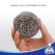 MR.SIGA Stainless Steel Scourer,Pack of 12