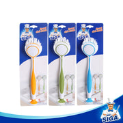 MR.SIGA Round Dish Brush,  Pack of 3
