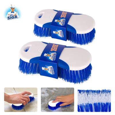 MR.SIGA Multi Purpose Heavy Duty Scrub Brush - Pack of 2