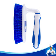 MR.SIGA Heavy Duty Scrub Brush with Comfortable Grip, for Bathroom, Shower, Sink, Floor, Pack of 2