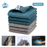 MR.SIGA Microfiber Cleaning Cloth, Pack of 6