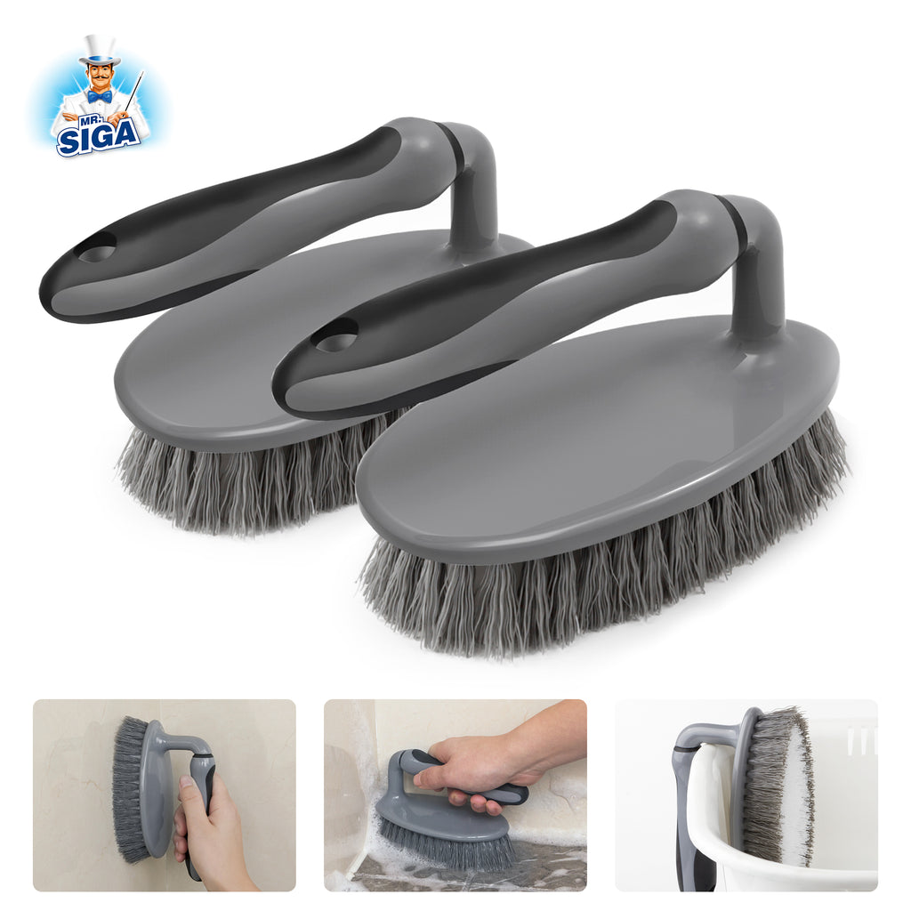 MR.SIGA Soap Dispensing Dish Brush Storage Set Kitchen Brush with