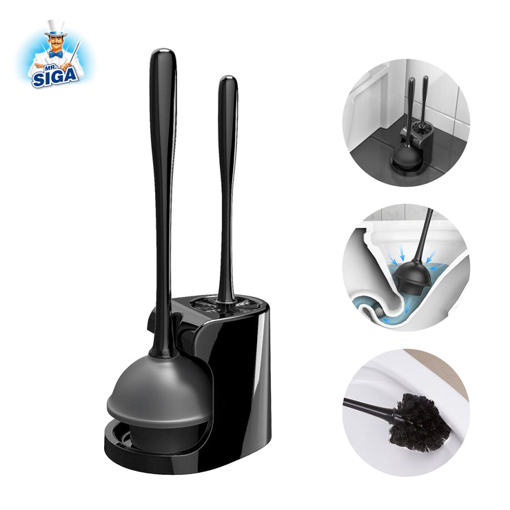 MR.SIGA Toilet Bowl Brush and Holder for Bathroom