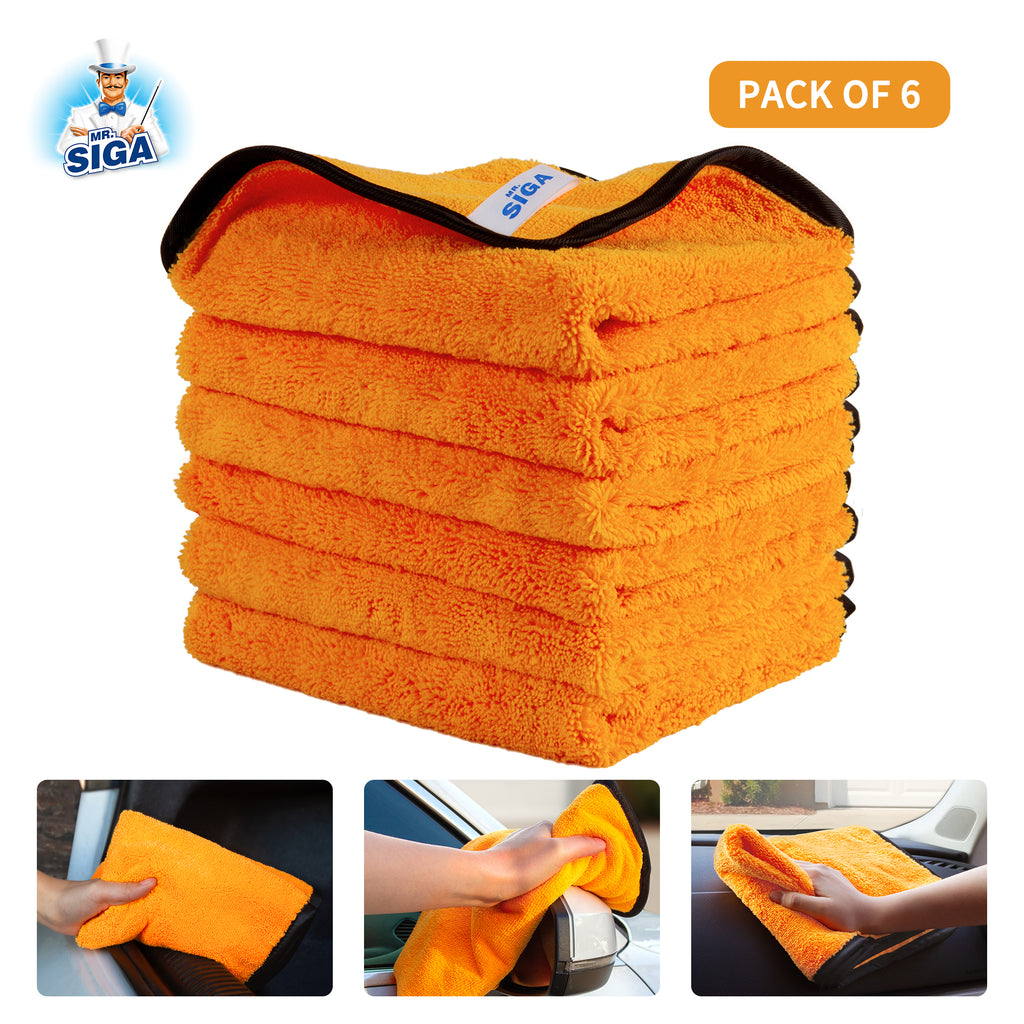 MR.SIGA Professional Premium Microfiber Towels for Household Cleaning
