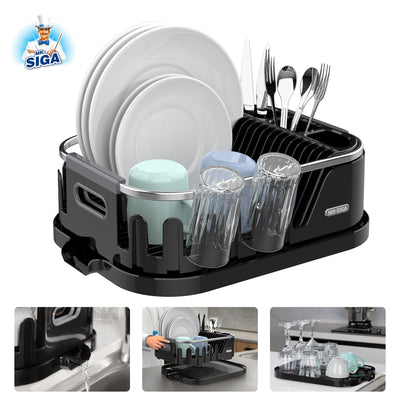 MR.SIGA Soap Dispensing Dish Brush Storage Set