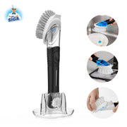 MR.SIGA Soap Dispensing Dish Brush Storage Set, Kitchen Brush with Holder